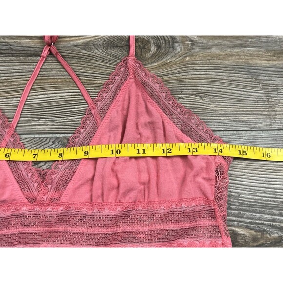 Victoria's Secret M Pink Lace Trim Babydoll‎ Lingerie Cami Romantic Coquette Y2K - Picture 8 of 11